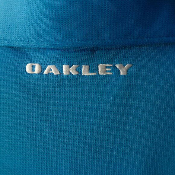 Oakley HydroLix Blue Performance Polo (M) OMG!! ⛳️ ⛳️ - Picture 6 of 8